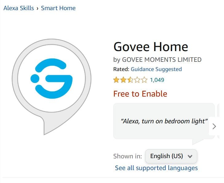 How to Connect Govee to Alexa